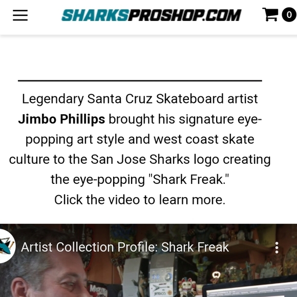 San Jose Sharks Jersey - Shark Freak (M) - Picture 10 of 10